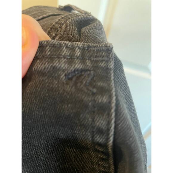 Madewell Rigid Denim A-Line Mini Skirt in Lunar Wash: Cutout Edition size 29 - Picture 11 of 13